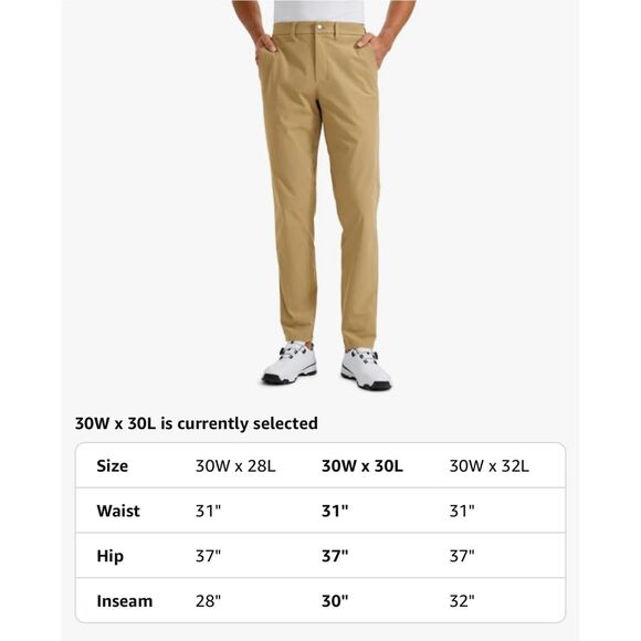 CRZ Golf Pants 30x30 - Picture 2 of 8